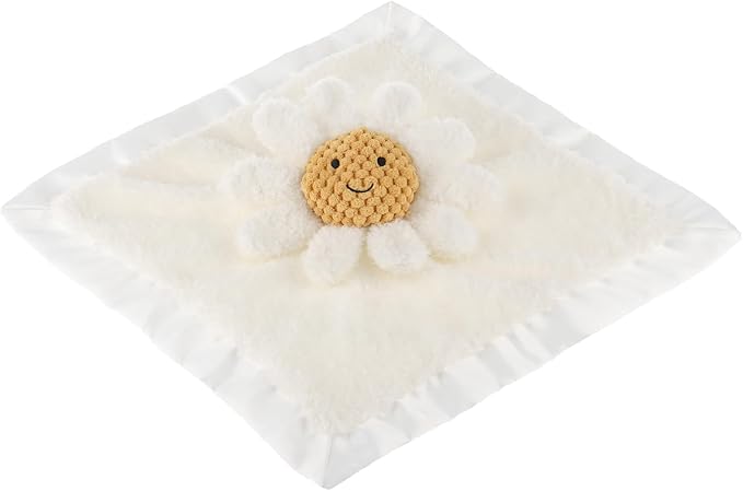 Apricot Lamb Daisy Soft Loveys for Babies, Security Blanket for Baby Boy and Girl for Infant and Toddlers