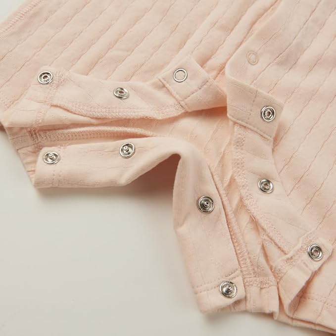 Organic Cotton Baby Summer Romper Newborn Baby Boy Girl Clothes Short Sleeve Unisex Outfits