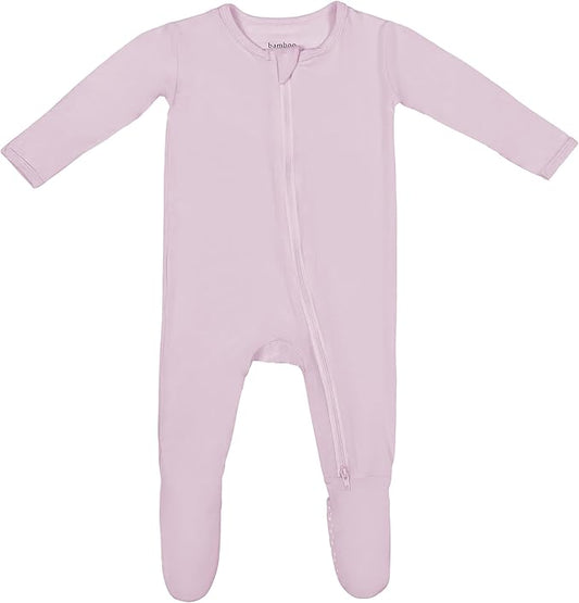 Bamboo Little Soft Baby Footie Pajamas, Baby Clothes, Newborn Sleepers, 95% Viscose and 5% Spandex, 0-24 Months