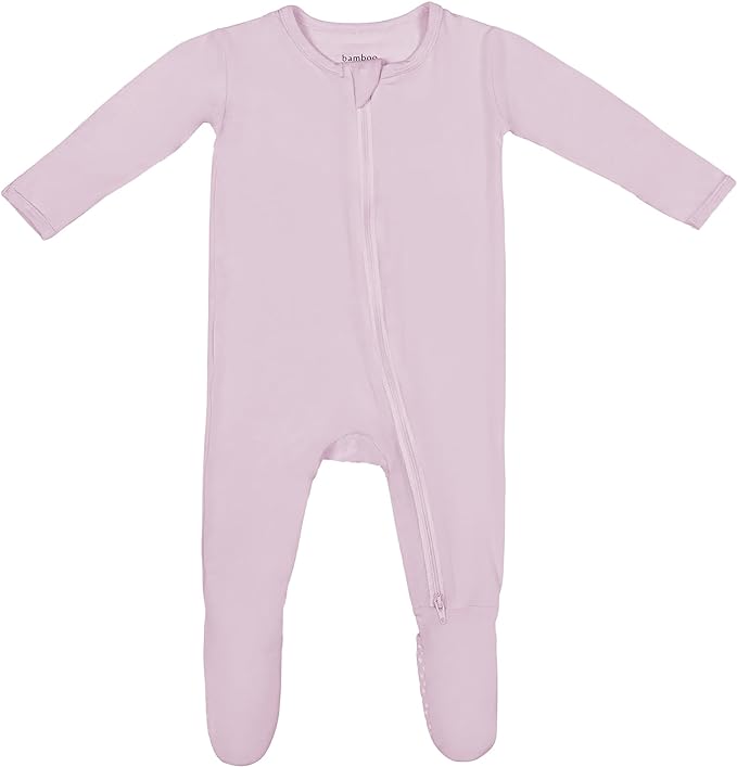 Bamboo Little Soft Baby Footie Pajamas, Baby Clothes, Newborn Sleepers, 95% Viscose and 5% Spandex, 0-24 Months