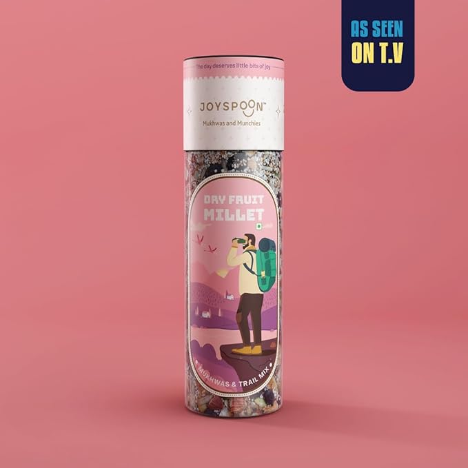 Joyspoon Dry Fruit Millet Mukhwas Mouth Fresheners | Healthy Mouth Freshener With Mix Seeds, After Meal Snack | | Supari Free & No Artificial Colors| Sugar-Free Mukhwas | 200g