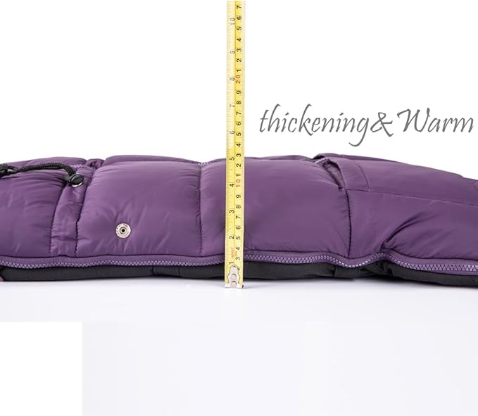 Stroller Footmuff - Universal Winter Thicken Bunting Sleeping Bag, Water Repellent Cover, Shearing Blanket, Fits All Pushchair/Pram/Car Seats with Warm Hand Gloves/Warmmuffs