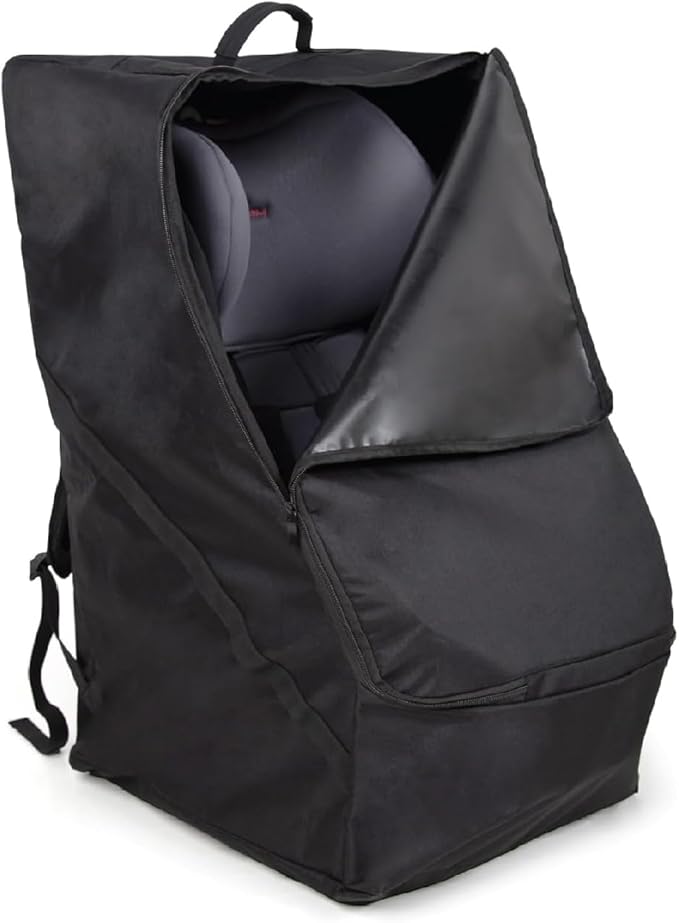 The Peanutshell Carseat Travel Bag for Airplane, Durable Padded Bag Gate Check Easy Carry Airport Car Seat Cover, Fits Most Graco, Evenflo, Toddler, Kids, Infant Baby Travel Essentials for Flying