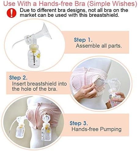 Maymom Brand 15 mm 2xOne-Piece Extra Small Breastshield w/Valve and Membrane Compatible with Medela Breast Pumps; Non-Detachable Clear