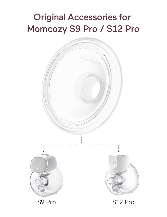 Momcozy Original S9 Pro/S12 Pro Replacement Accessories, Only Compatible with Momcozy S9 Pro/S12 Pro Breast Pump NOT for S9/S12(Double-Sealed Flange 24mm,1 Pack)