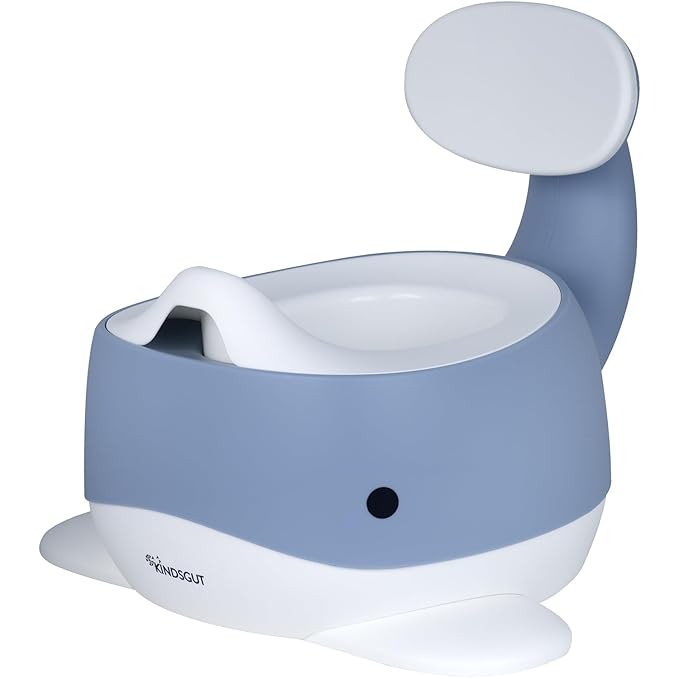 Kindsgut Potty Training Toilet in Whale Design, Designed in Germany, Potty Training in a Beautiful Design, Pigeon Blue