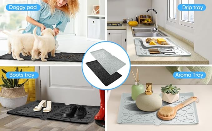 All Weather Mat for Wonderfold W4 Series, Myvikcar 33.5x20.5 Inch Wagon Floor Insert,Easy Clean Protector Pad with Two Hooks