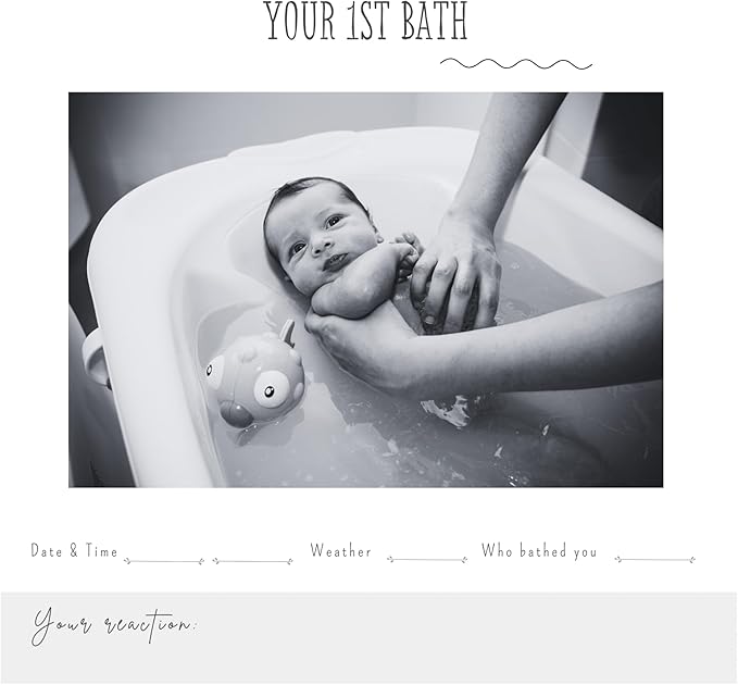 Joss & Lac Gender Neutral | Minimalist Keepsake Memory Book Photo Album for Baby Boy or Girl First 5 Years – A Milestone Book to Record Every Event from Birth to Age 5 (Off White)