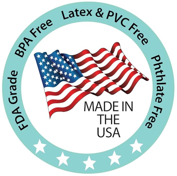 Brilli Baby Cup Catcher Patented Safety Tether Strap, Attach Sippy Cups, Bottles, Pacifiers & More to Stroller, High Chair, Car Seat, Made in USA, Food Grade, Dishwasher Safe (Aqua & Pink)