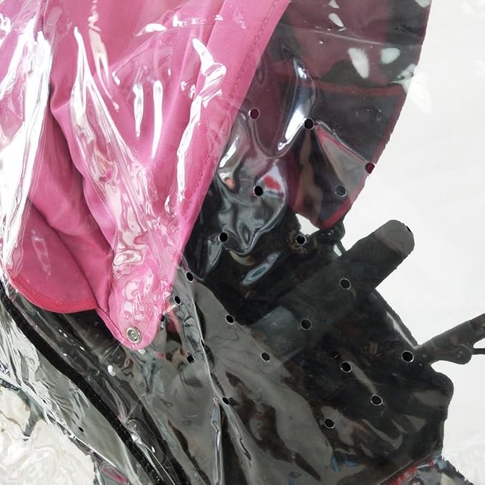 Weather Shield Double Stroller Rain Cover Twin Tandem Universal Size Baby Toddler Wind Shield Deal Popular Accessories Waterproof Windproof Travel Insect Protector (QH)