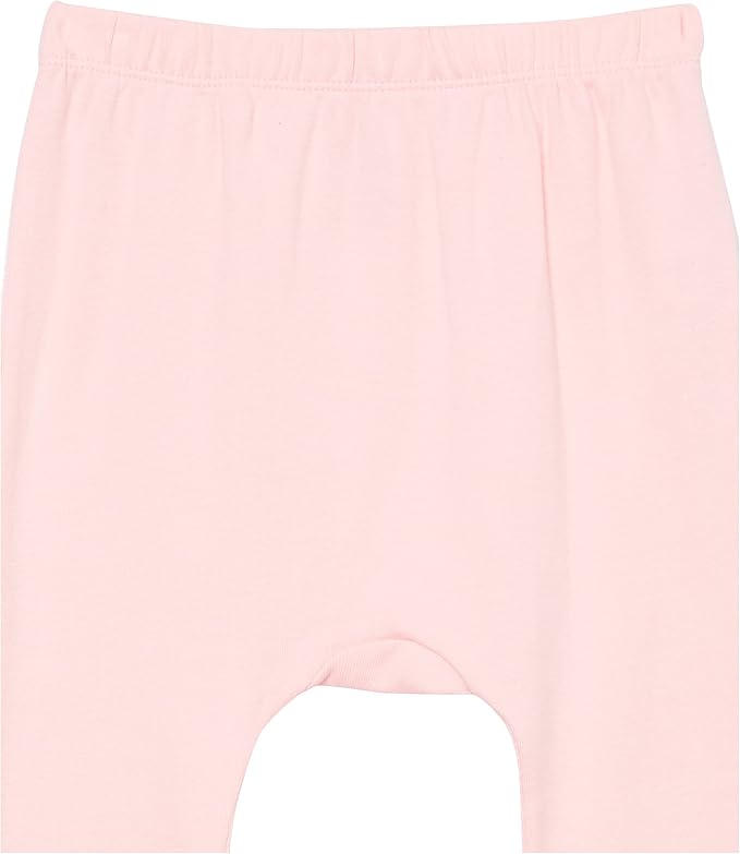 HonestBaby Unisex-Baby Multipack Harem Pants Roomy Fit Pull on Bottoms 100% Organic Cotton for Baby Boys, Girls