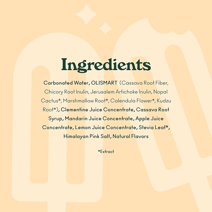 OLIPOP Prebiotic Soda Pop, Orange Cream, A New Kind of Soda Packed with Prebiotics, Fiber, and Botanicals, Gluten Free, Vegan, GMO Free, 12oz (12-Cans)