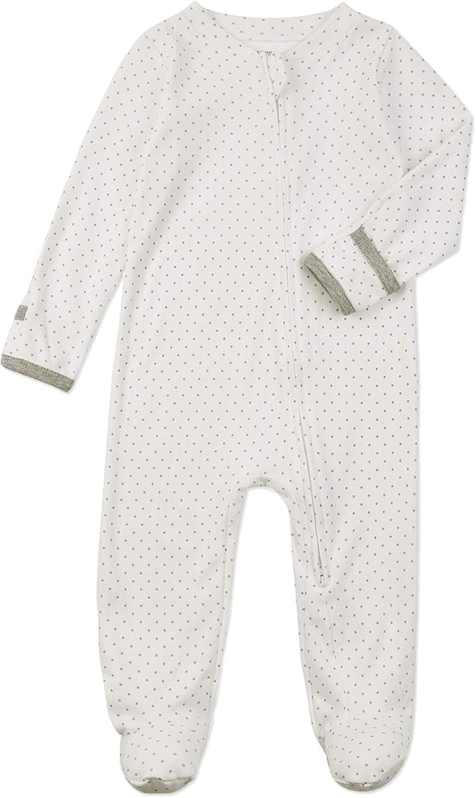 Aablexema Baby Footie Pajamas with Mittens - 3Pcs Infant Footed Sleeper Cotton Sleepwear Outfits