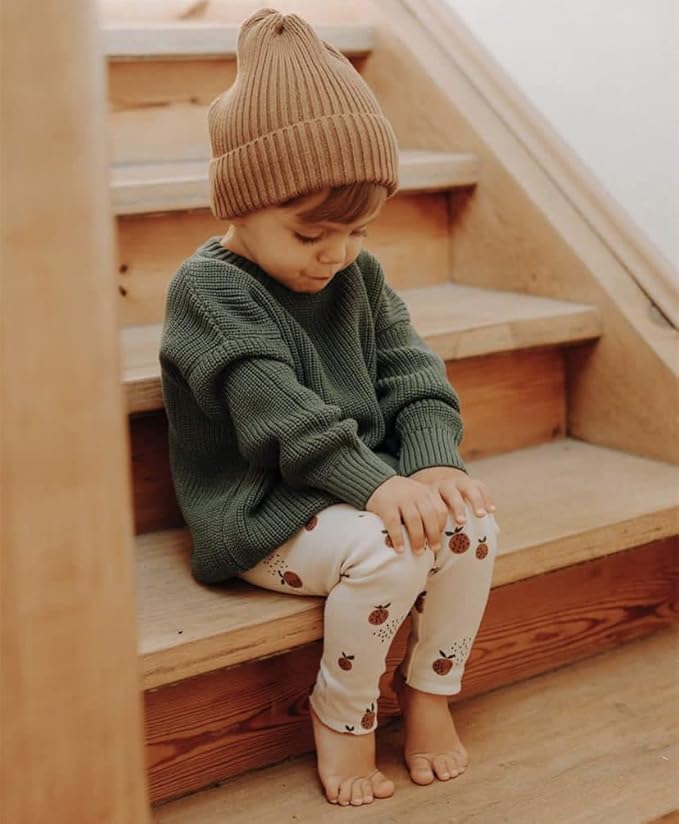 FYBITBO Baby Girl Boy Sweater Knit Oversized Pullover Sweatshirt Romper Onesie Warm Fall Winter Clothes Outfit Newborn