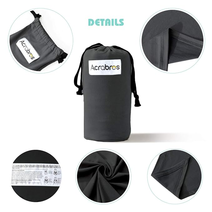 Acrabros Baby Wrap Carrier,Hands Free Baby Carrier Sling,Lightweight,Breathable,Softness,Perfect for Newborn Infants and Babies Shower Gift,Black
