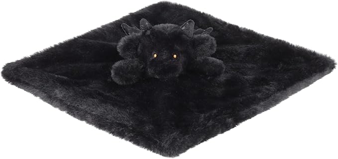 Apricot Lamb Black Dragon Soft Loveys for Babies, Security Blanket for Baby Boy and Girl, 13.8 Inches for Infant and Toddlers