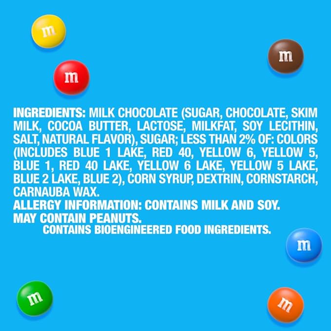 M&M'S MINIS Milk Chocolate Candy, Bulk Candy, 3 lbs Bag