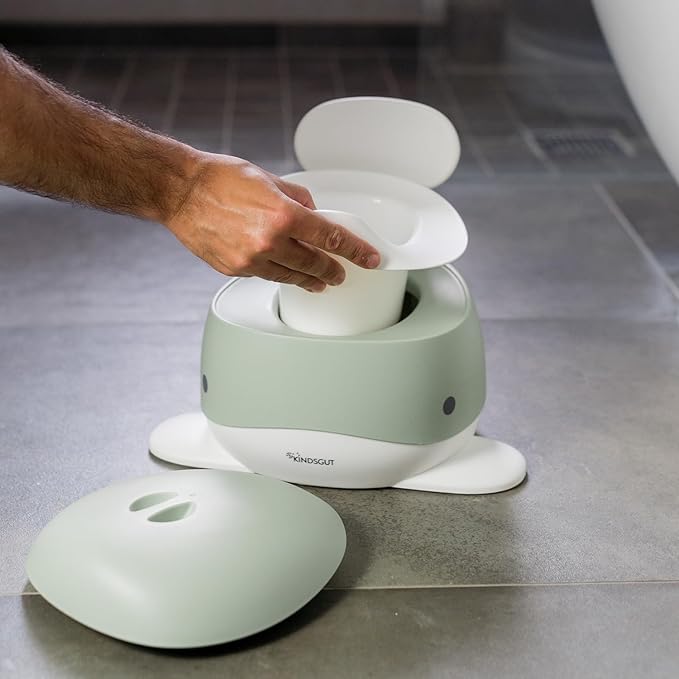 Kindsgut Potty Training Toilet in Whale Design, Designed in Germany, Potty Training in a Beautiful Design, Pistachio