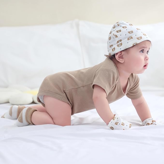 Baby Bodysuit Boy Girl Clothes Soft Newborn Infant Outfit Short Sleeve Romper