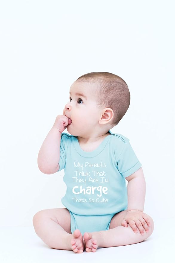 CBTwear My Parents Think That They Are in Charge Baby Bodysuit Funny Infant Outfit Unisex Humor Romper