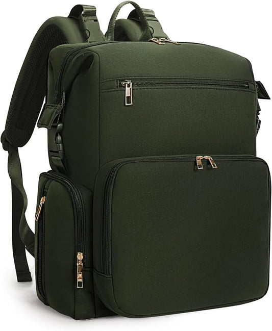 CEI-CEI Neoprene Diaper Bag Backpack Large Newborn Baby Maternity Bags Waterproof Travel Backpack for Mom Dad with Insulated Pockets,Changing Pad