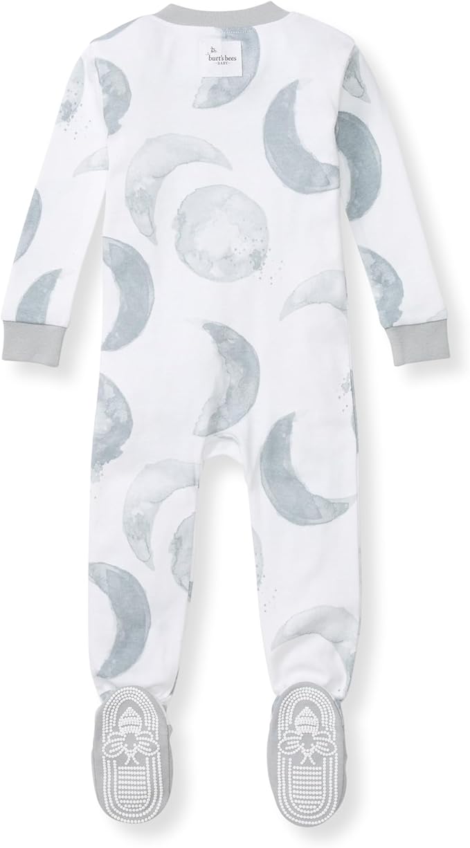 Burt's Bees Baby baby-boys Sleeper Pjs, 100% Organic Cotton, One-piece Footie, Zip Up Jumpsuit, Snug Fit Pajamas