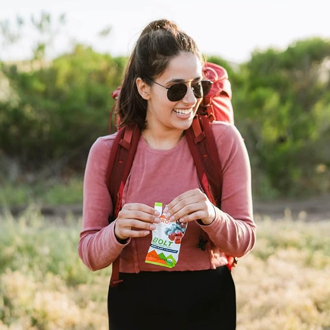 PROBAR - Bolt Organic Energy Chews, Berry Blast, Non-GMO, Gluten-Free, USDA Certified Organic, Healthy, Natural Energy, Fast Fuel Gummies with Vitamins B & C (12 Count)