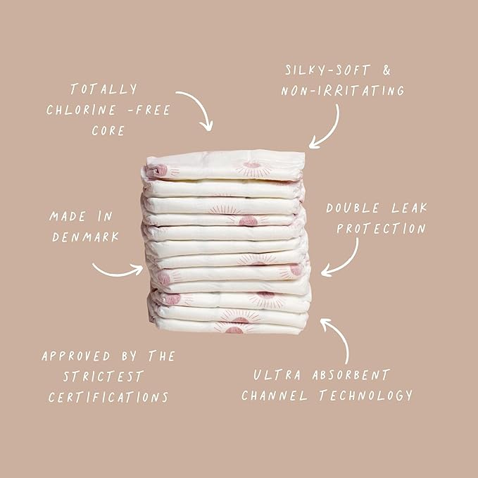 Joonya Baby Diapers, Size 3 M (9-18 lb) - 1 Bag of 28 - New Range - NonToxic, Eco-Friendly, Ultra Slim, Overnight Use - Made in Denmark