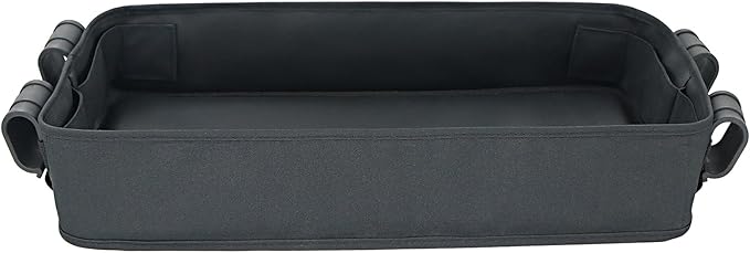 Stroller Snacks Tray for Wonderfold Wagon W Series Accessories Waterproof Kids Toy Placement Faux Leather Sides for Eating and 4 Kid’s Cup Holder (W4 Series)