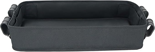 Stroller Snacks Tray for Wonderfold Wagon W Series Accessories Waterproof Kids Toy Placement Faux Leather Sides for Eating and 4 Kid’s Cup Holder (W4 Series)