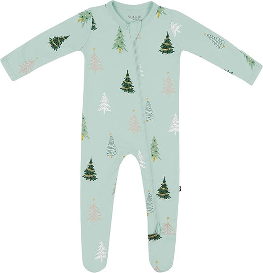 KYTE BABY Unisex Zipper Closure Footies, Rayon Made From Bamboo, 0-24 Months