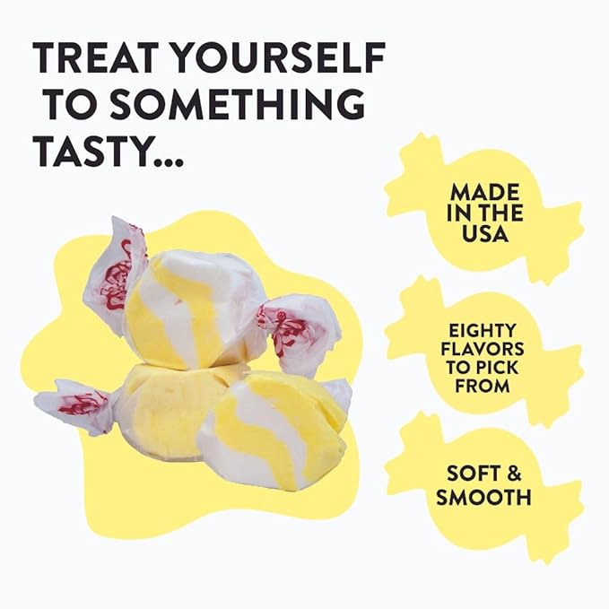 Taffy Town Saltwater Taffy, Buttered Popcorn, 2.5Lb