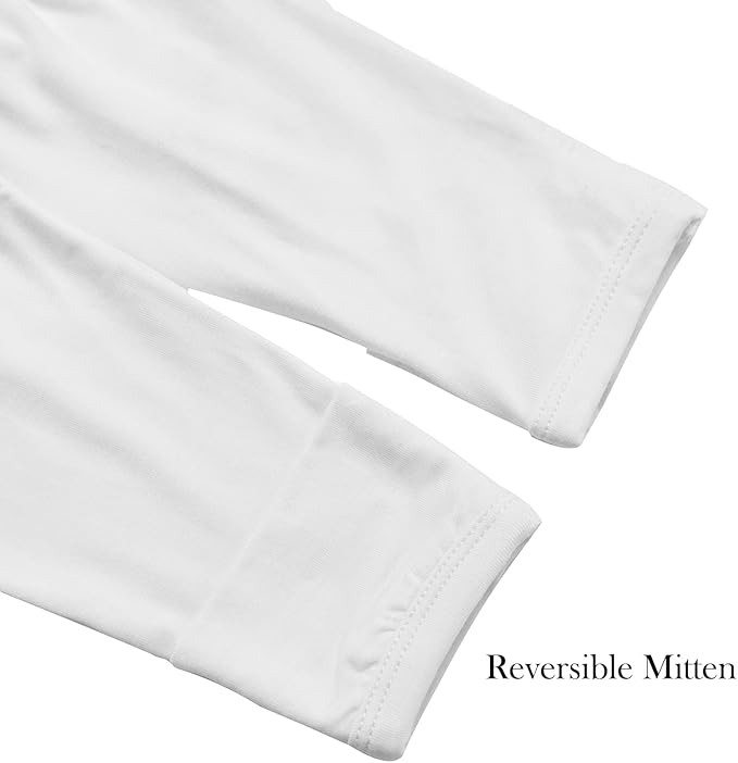 Aablexema Baby Footie Pajamas Zipper - Rayon from Bamboo Infant Footed Pjs with Mittens Sleepwear Jammies