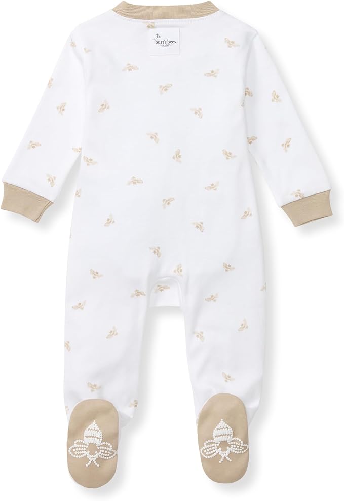Burt’s Bees Baby Boys' One-Piece Sleep and Play 100% Organic Cotton PJs