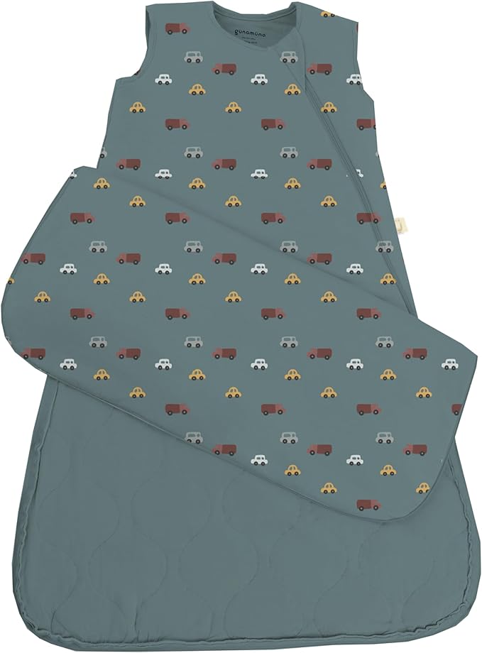 GUNAMUNA günamüna Unisex Baby, Toddler Wearable Blanket, Sleeping Bag Bamboo Rayon, Sleep Sack with Diaper Zipper, 1.0 TOG