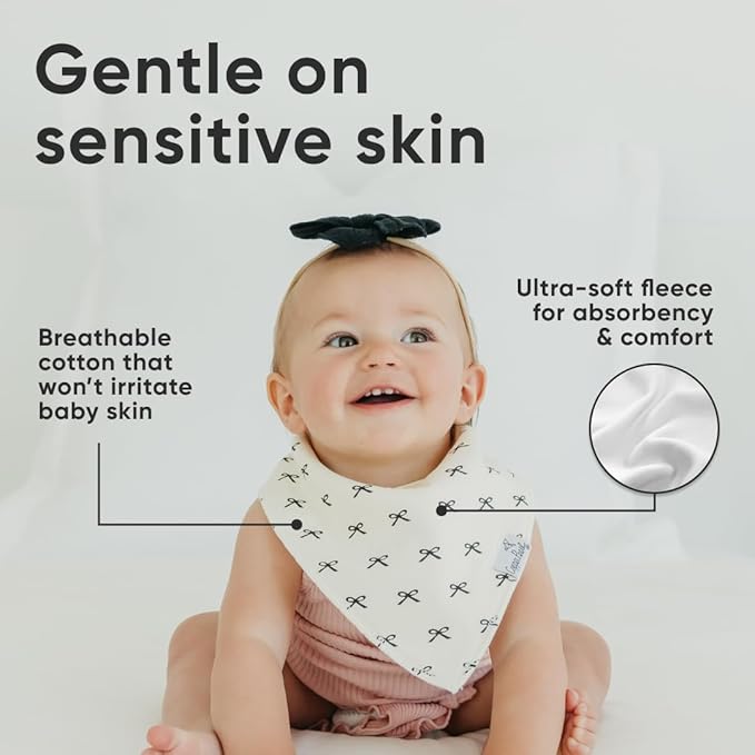 Copper Pearl Baby Bandana Drool Bibs for Drooling and Teething 4 Pack Gift Set (Paris Set)