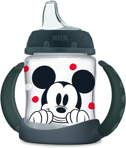 NUK Disney Learner Spill Proof Sippy Cup, Mickey Mouse, 5 Oz 1Pack – BPA Free, Spill Proof Sippy Cup