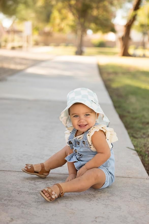 Tiny Twinkle Sun Protection Baby Flap Hat with UPF 50+ Sun Protection for Baby and Toddler Boys and Girls
