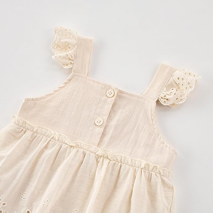 Toddler Baby Girl Summer Floral Sleeveless Romper - Ideal for 3M - 24M