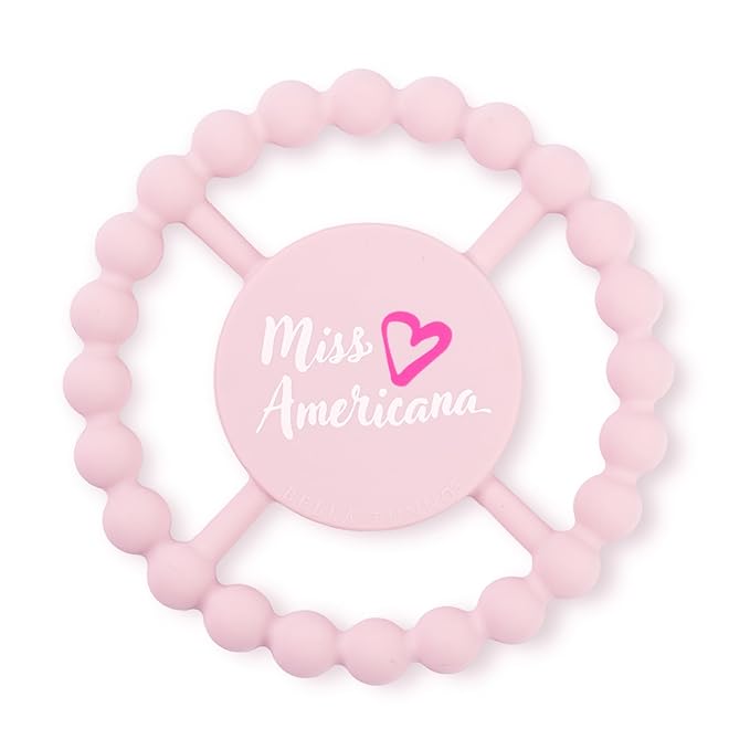 Baby Teether by Bella Tunno, Silicone Teethers for Babies 3-6 Months, 6-12 Months, Baby Toys, Pacifier, Teething Relief, Boys, Girls, Miss Americana