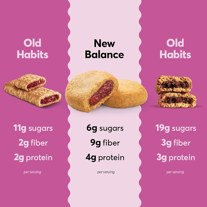 Olyra Raspberry Organic Fruit Snacks, Healthy Snacks for Adults and Kids, High Fiber Soft Cookies, Low Sugar, Vegan, Office Breakfast Bars, USDA Certified Organic, Non GMO (Pack of 12)