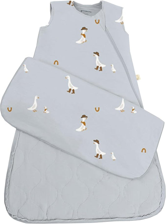 GUNAMUNA günamüna Unisex Baby, Toddler Wearable Blanket, Sleeping Bag Bamboo Rayon, Sleep Sack with Diaper Zipper, 2.6 TOG