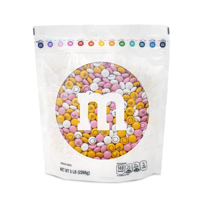 M&M’S WORLD Engagement Party M&M’S Chocolate Candy 5 lb Bag – Romantic Mix for Wedding Events, Bridal Showers, Candy Buffets, Table Decor, or Engagement Celebration Favors