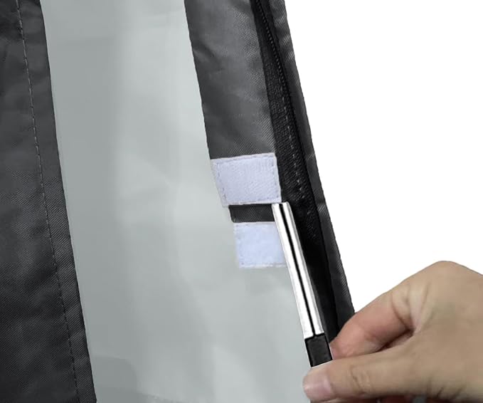 Patio Umbrella Cover for 12FT to 14FT Offset Umbrella, Water Resistant, Curved Cantilever and Straight Pole Parasol Outdoor Umbrellas Cover with Zipper and Rod