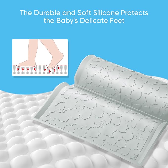 All Weather Mat for Wrangler Deluxe 4 Seater Stroller Wagon,Myvikcar Insert Floor Protect Pad 31.5x22'' (Gray)