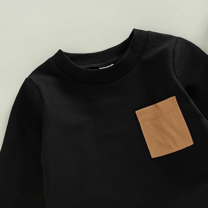 CIYCUIT Toddler Baby Boy Clothes Long Sleeve Sweatshirt Pants Set Fall Winter Outfits