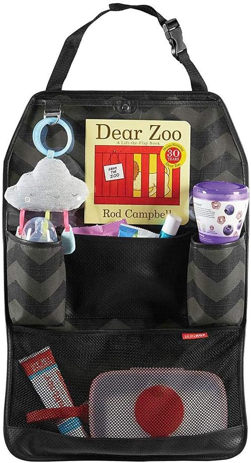 Skip Hop Back Seat Car Organizer, Style Driven, Black, 0.6 lb