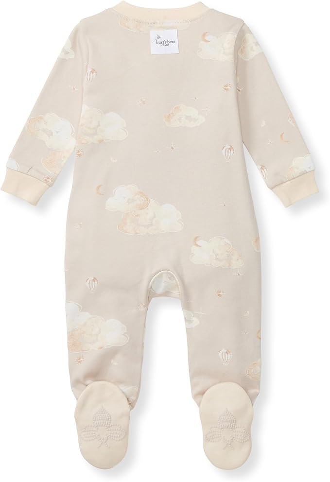 Burt’s Bees Baby Boys' One-Piece Sleep and Play 100% Organic Cotton PJs