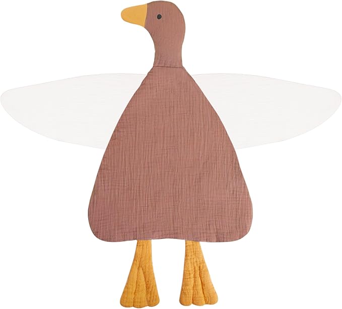 Baby Toys Lovey Blanket Soft Duck Toys for Newborn Essentials 0-6 Months, Sensory Stuffed Animal Security Blanket for Boys and Girls (Duck-Dusty Rose)