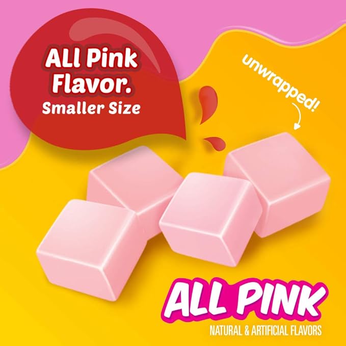 STARBURST Candy Bulk - Minis All Pink Fruit Chews, STARBURST Chews Candy 8oz (Pack of 8)
